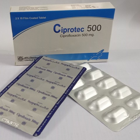 Ciprotec-500 mg Tablet (Ciprofloxacin USP)