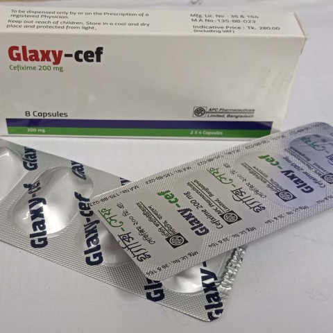Glaxy-Cef 200 mg Capsule (Cefixime BP)