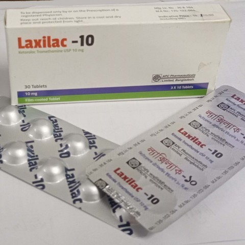 Laxilac-10 mg Tablet (Ketorolac Tromethamine USP)