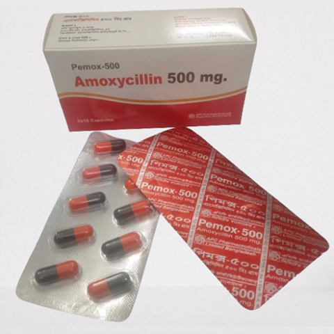 Pemox-500 mg Capsule (Amoxycillin BP)