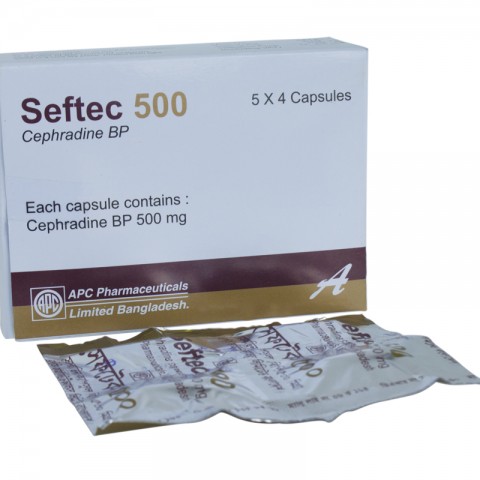 Seftec-500 mg Capsule (Cephradine BP)