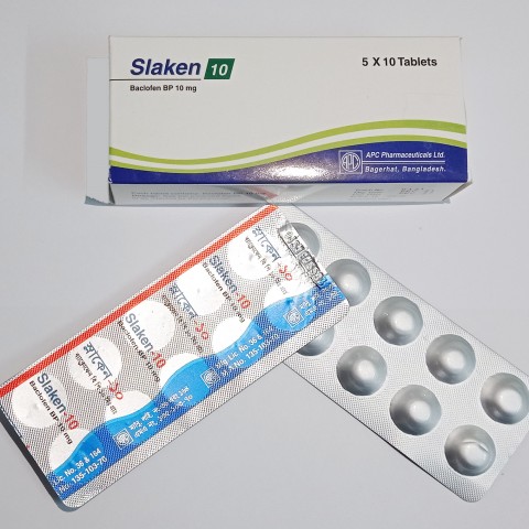 Slaken-10 mg Tablet (Baclofen BP)