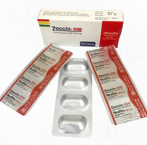 Zeocin- 500 mg Tablet (Azithromycin USP)