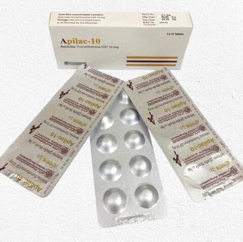 Apilac-10 mg Tablet (Ketorolac Tromethamine USP)